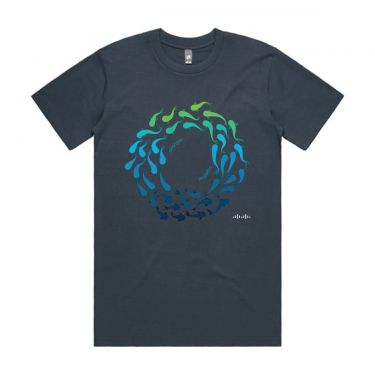 Koi Circle T-Shirt Petrol Blue (Unisex)